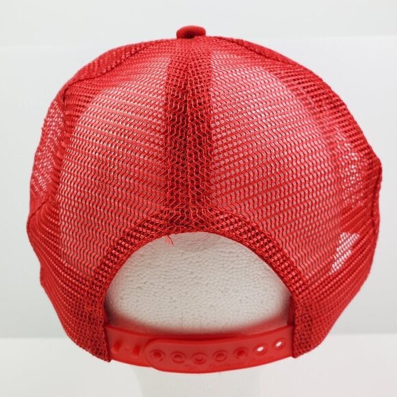 IBM Vintage Snapback Trucker Hat Solution Builder Corded Mesh Foam Cap Unworn - Picture 9 of 13